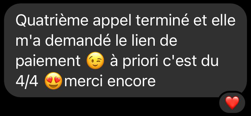 appels ventes succes