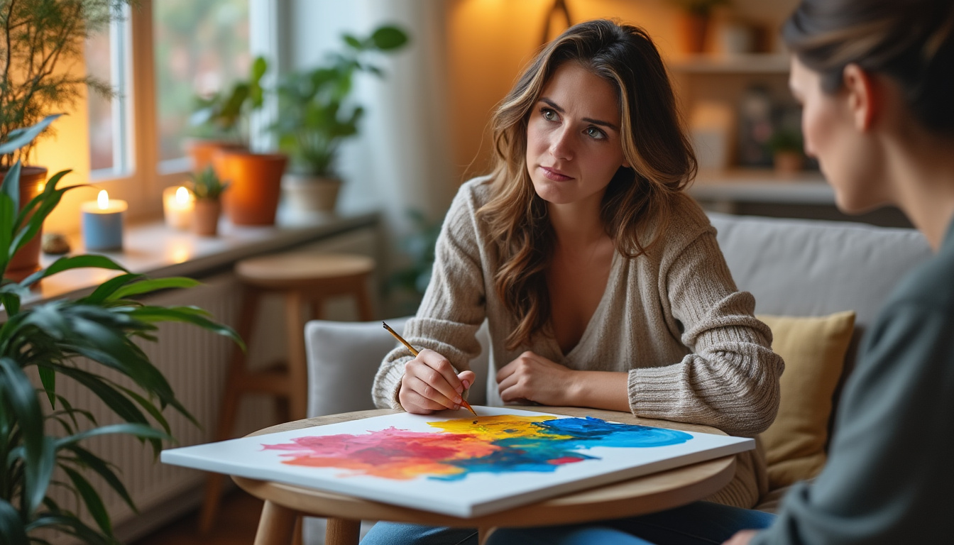 Les bienfaits de l'art-thérapie pour le bien-être émotionnel 1 découvrez comment l'art-thérapie peut améliorer votre bien-être émotionnel. grâce à la création artistique, cette approche aide à exprimer ses émotions, réduire le stress et favoriser un équilibre intérieur.