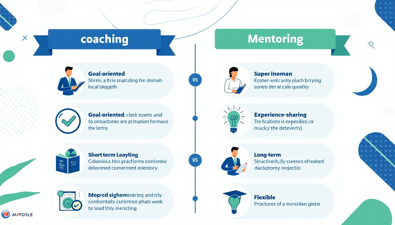 Quelle est la différence entre le coaching et le mentoring ? 1 découvrez les différences clés entre le coaching et le mentoring, deux approches complémentaires pour développer vos compétences personnelles et professionnelles.